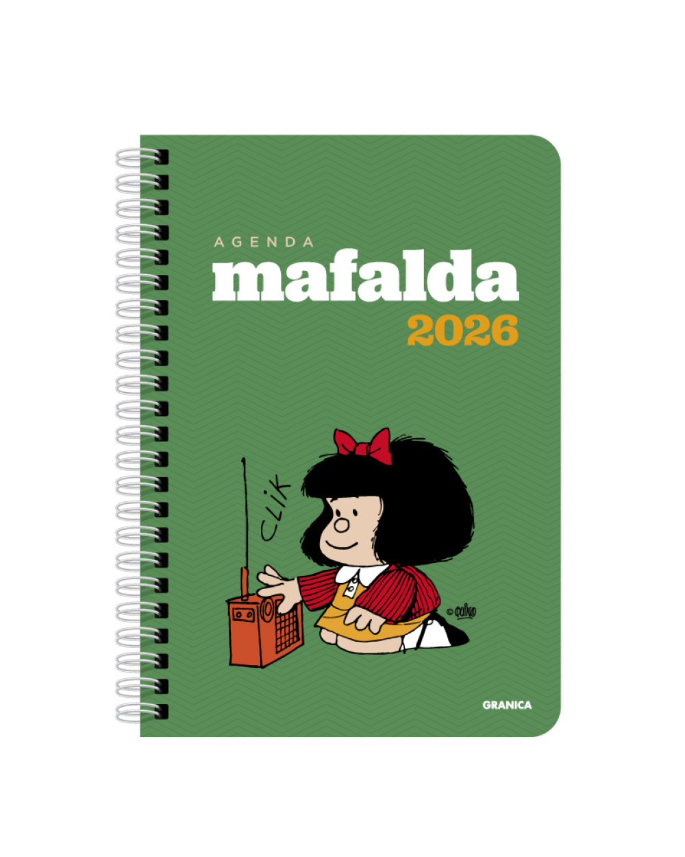 Mafalda 2026 Anillada Módulos Verde